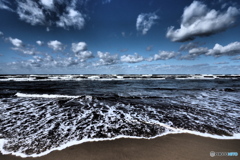浜辺にて