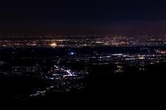 景信山より、夜景の練習