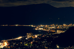 吾妻山公園　夜景の練習2