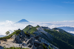 鳳凰山　稜線1