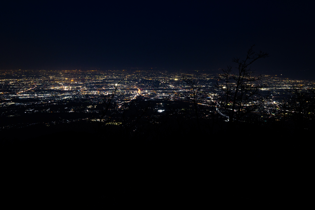 大山より、夜景の練習3