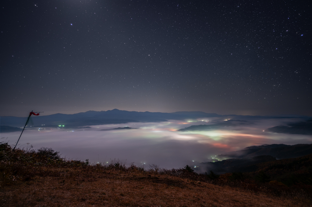 高清水展望台　夜更けの雲海②