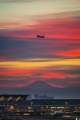 夕暮れの羽田空港②