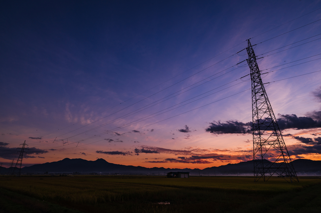 定点観測　夕焼け