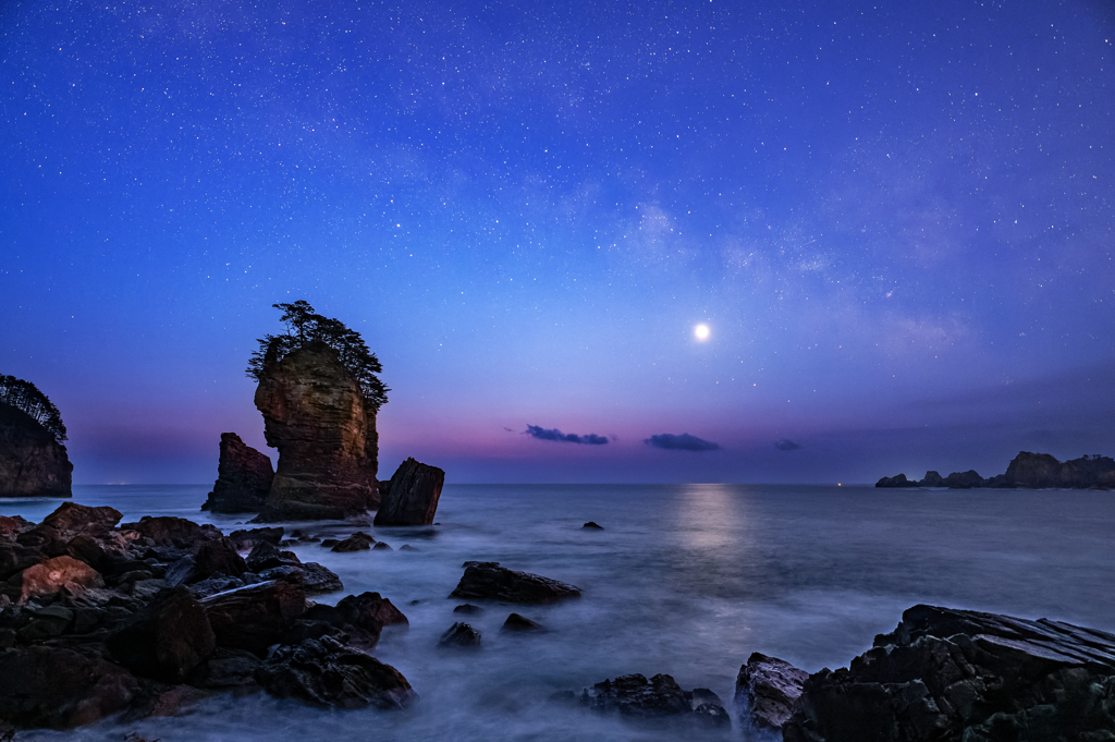 夜明けの天の川