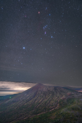 吾妻小富士とオリオン