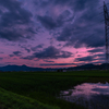 梅雨明け間近の夕焼け