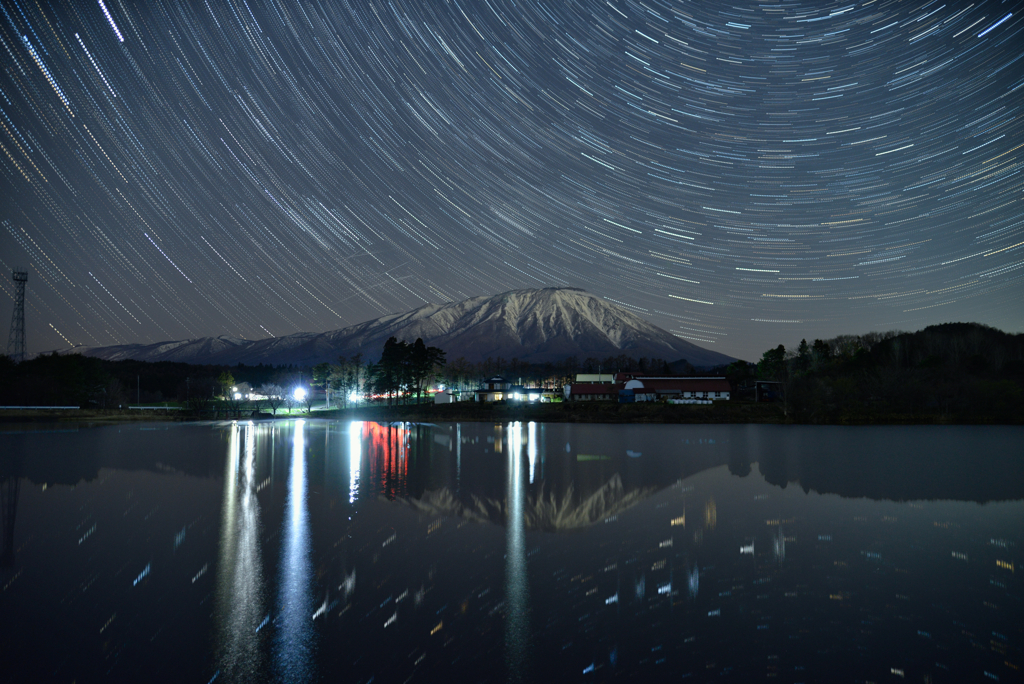 岩手山と水鏡①