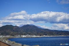 由比PA下りより望む富士
