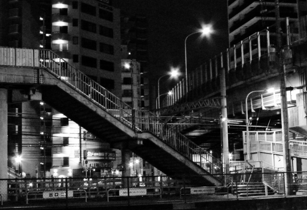 夜歩道橋(試作）