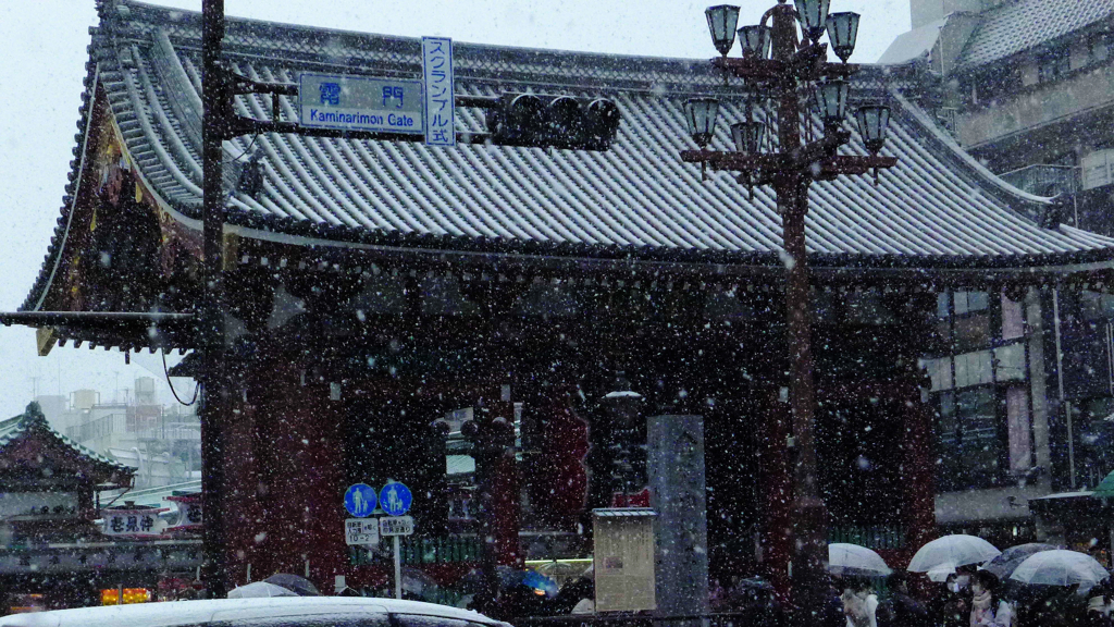 寺 雪 風景