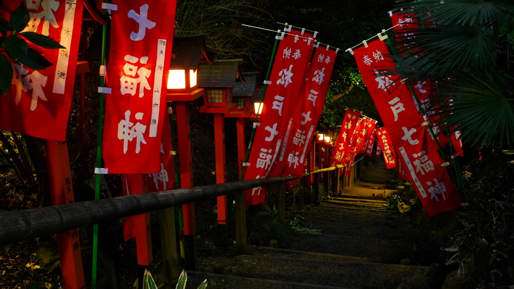 神社・夜景