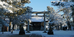 神社・雪