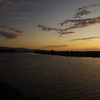 夕陽の茨戸川