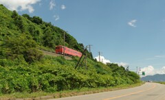 茂辺地にて  いさりび鉄道