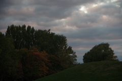 夕方の公園