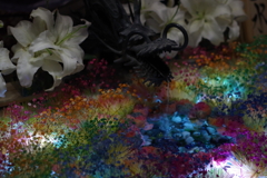 KP光る花手水