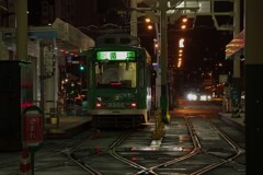 KP雨の路面電車