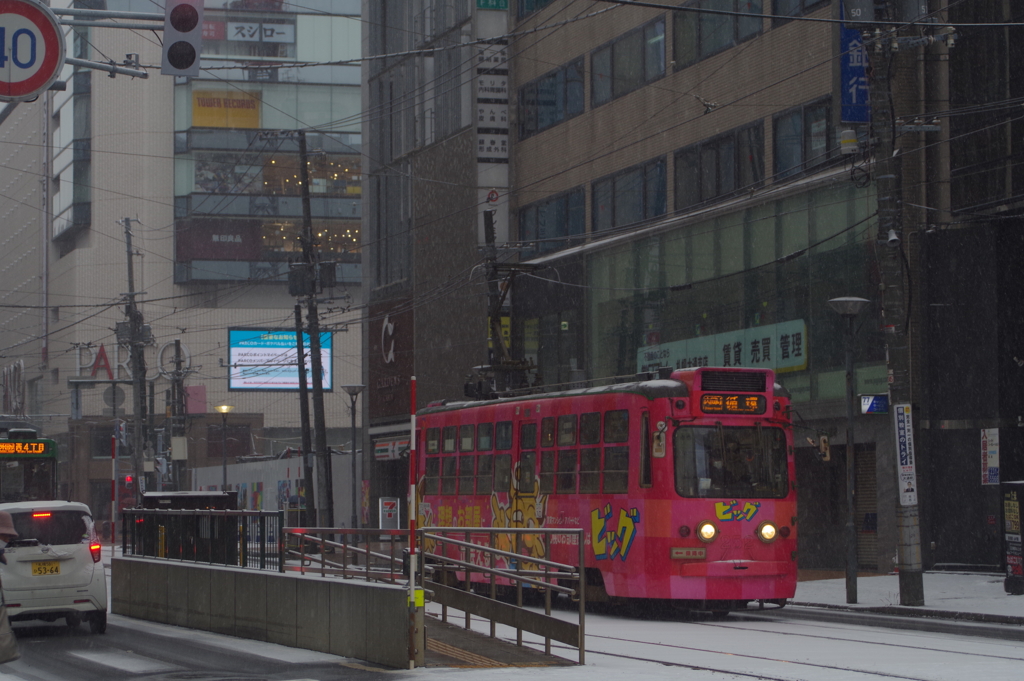 雪の市電