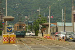 市電530　松風町電停にて