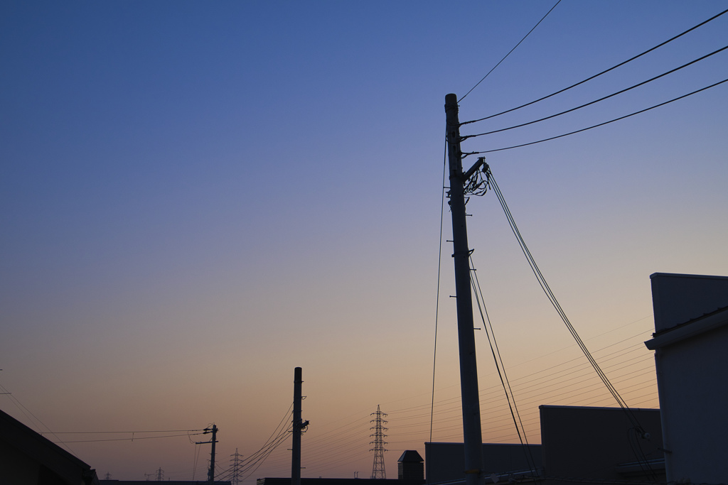 夕暮れ