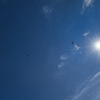 雲と太陽と鳥