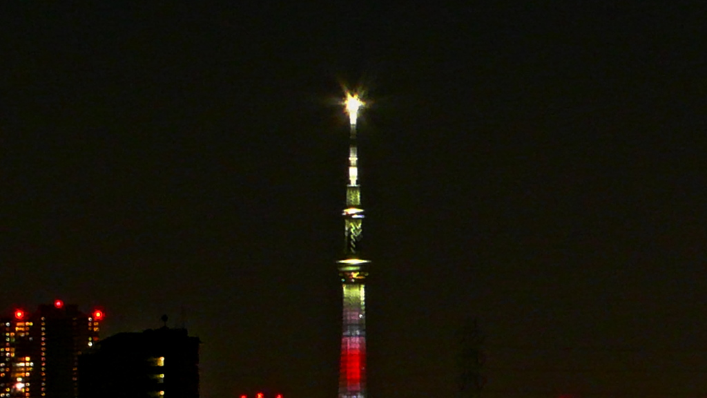東京スカイツリー・夜景（デジタルズーム）