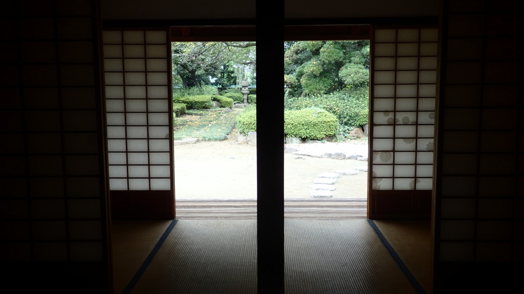 川越城本丸御殿屋内から