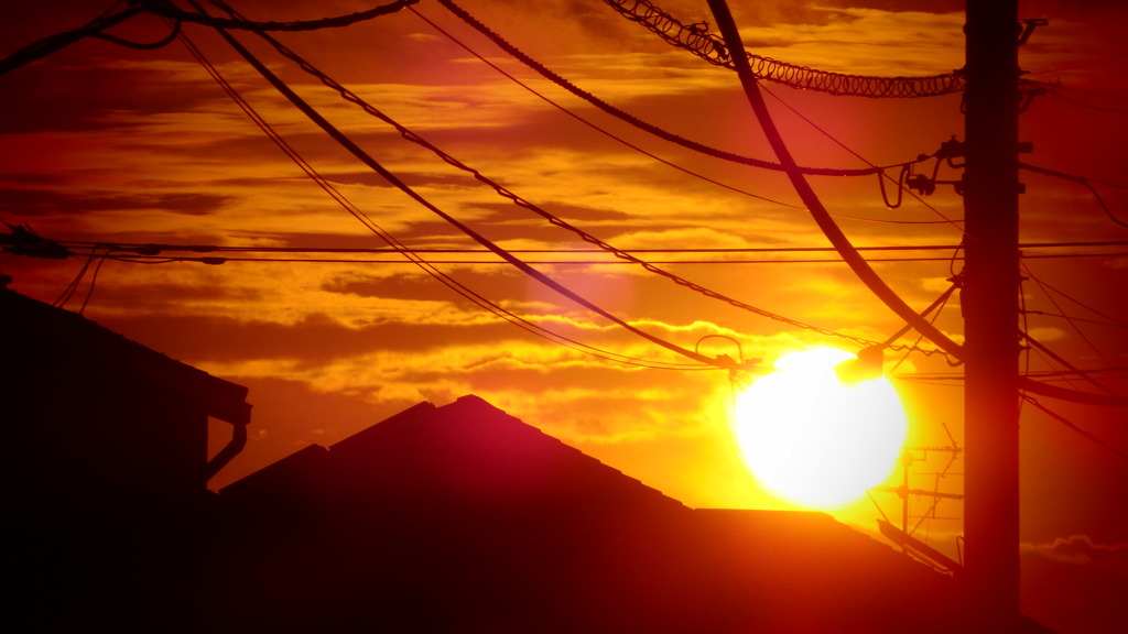 夕焼けの色彩