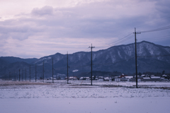 蒜山の田舎道
