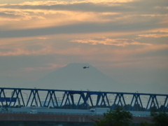 富士山バッグ野ヘリコプター