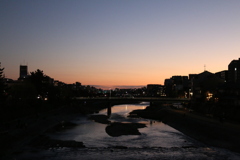 京都の夕陽