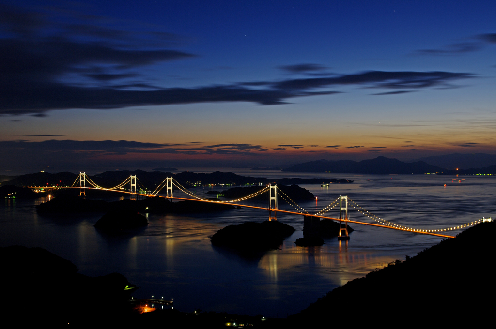 来島海峡夕景