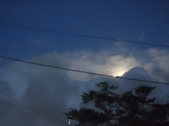 宵の月雲