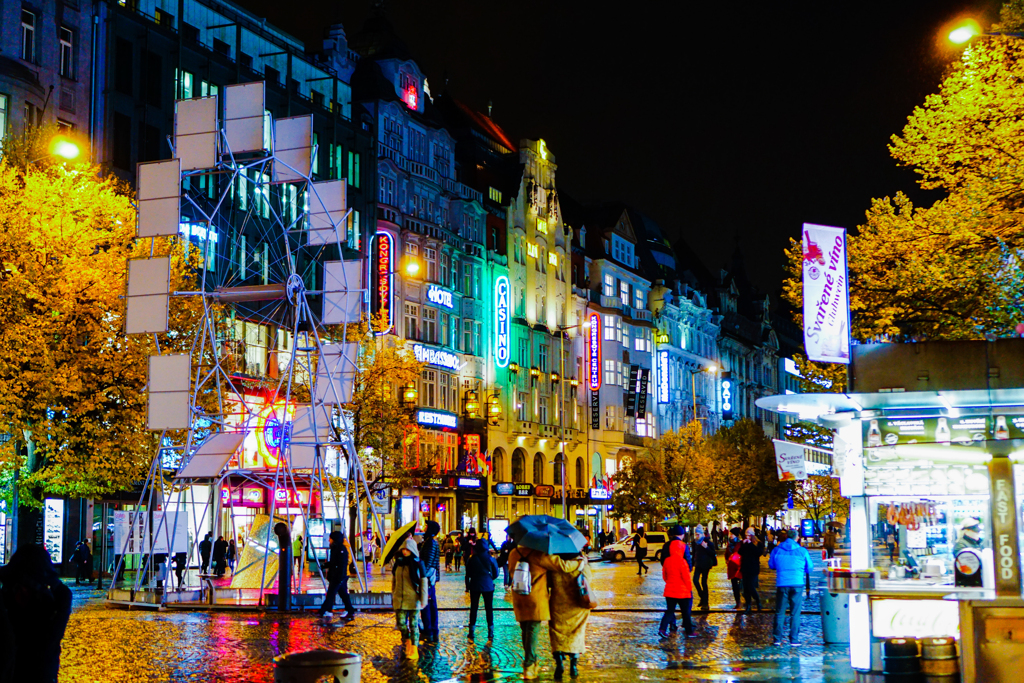 Rainy Night in Prague