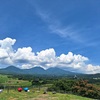 爽快な浅間山の眺望
