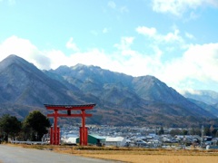 生島足島神社大鳥居