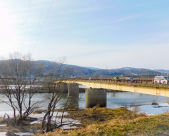 千曲川　水温む
