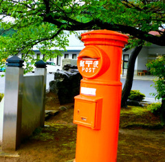 郵便差出箱1号(丸型)