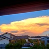 窓の外にこんな雲が見えました