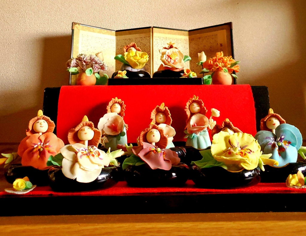 お雛様(粘土遊び)