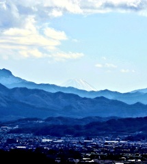 富士山　見えました