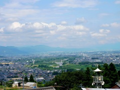 善光寺平をゆく千曲川