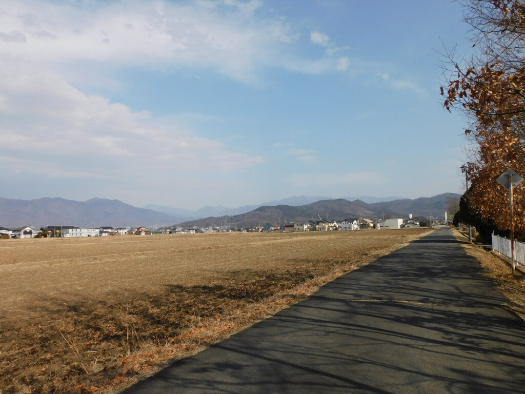 小学校脇の景色