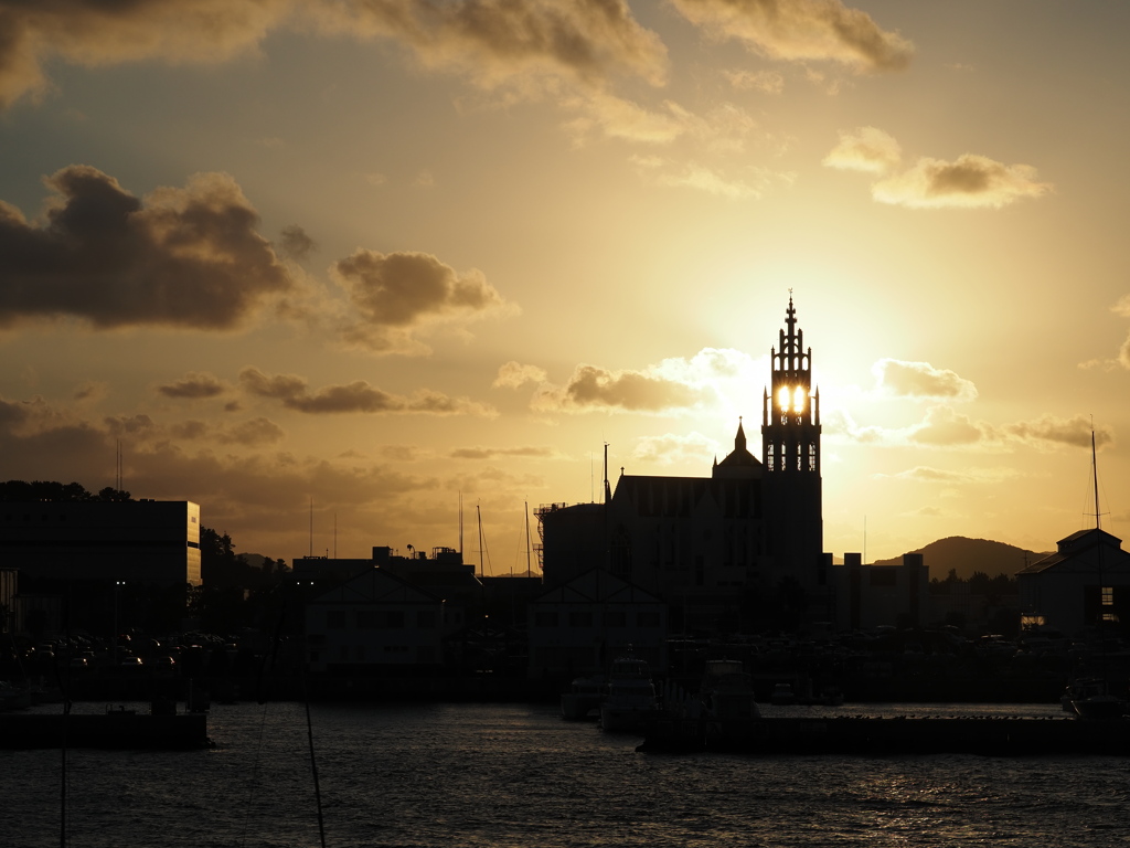 夕日