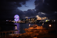 能古渡船場の夜景
