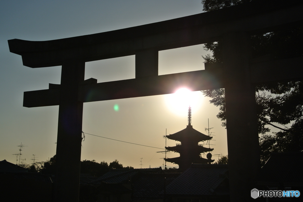 霊山護国神社より八坂の塔