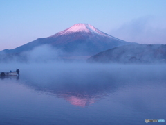 山中湖にて