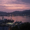 長崎湾の夕暮れ