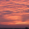 久しぶりの茜空